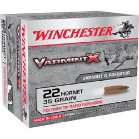 Winchester Varmint X 22 Hornet 35gr polymer tip 
